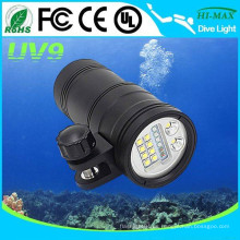 La mejor linterna de buceo 5000 lúmenes para spot / video / led UV